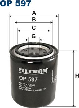 Filtron OP597 - Yağ filtri furqanavto.az
