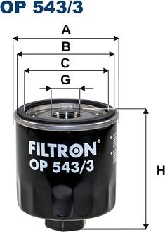 Filtron OP 543/3 - Yağ filtri furqanavto.az