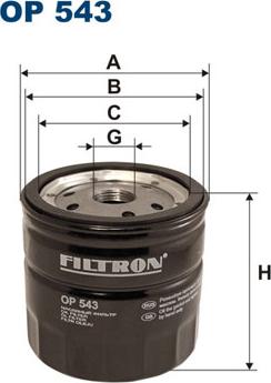 Filtron OP543 - Yağ filtri furqanavto.az