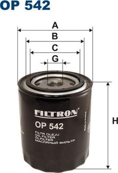 Filtron OP542 - Yağ filtri furqanavto.az