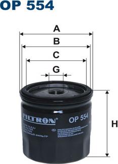 Filtron OP554 - Yağ filtri furqanavto.az