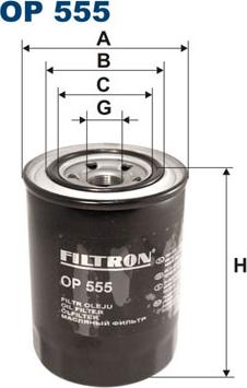 Filtron OP555 - Yağ filtri furqanavto.az