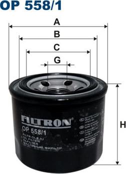 Filtron OP558/1 - Yağ filtri furqanavto.az