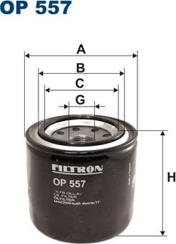Filtron OP557 - Yağ filtri www.furqanavto.az