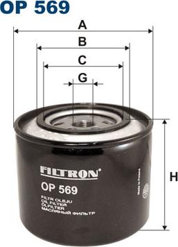 Filtron OP569 - Yağ filtri furqanavto.az