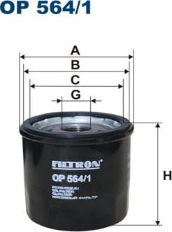Filtron OP564/1 - Yağ filtri furqanavto.az