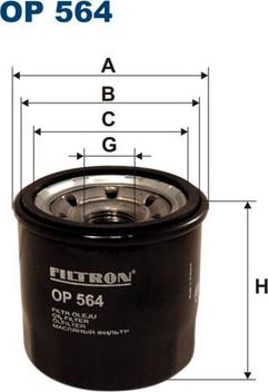 Filtron OP564 - Yağ filtri furqanavto.az