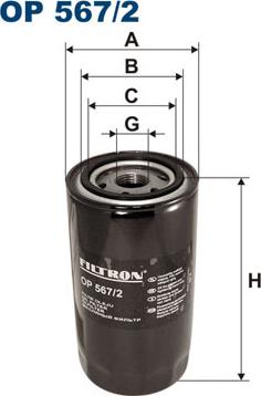 Filtron OP567/2 - Yağ filtri furqanavto.az