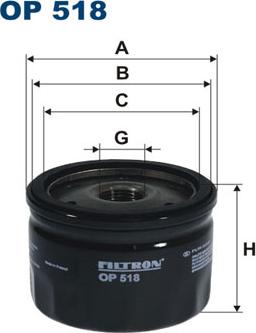 Filtron OP518 - Yağ filtri furqanavto.az