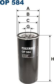 Filtron OP584 - Yağ filtri furqanavto.az