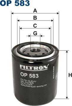 Filtron OP583 - Yağ filtri furqanavto.az