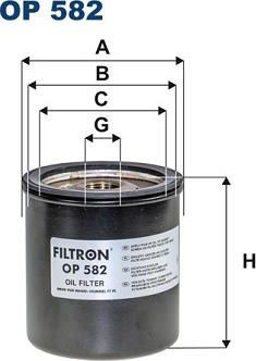 Filtron OP582 - Yağ filtri furqanavto.az