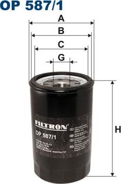 Filtron OP587/1 - Yağ filtri furqanavto.az