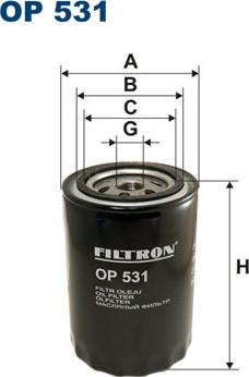 Filtron OP531 - Yağ filtri furqanavto.az