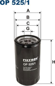 Filtron OP525/1 - Yağ filtri furqanavto.az