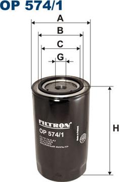 Filtron OP574/1 - Yağ filtri furqanavto.az