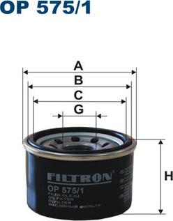 Filtron OP575/1 - Yağ filtri furqanavto.az