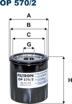 Filtron OP570/2 - Yağ filtri furqanavto.az