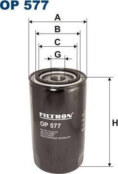 Filtron OP577 - Yağ filtri furqanavto.az