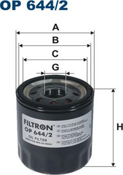Filtron OP644/2 - Yağ filtri furqanavto.az