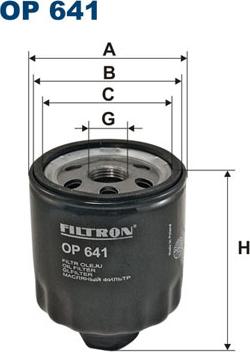 Filtron OP641 - Yağ filtri furqanavto.az