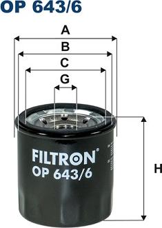 Filtron OP643/6 - Yağ filtri furqanavto.az