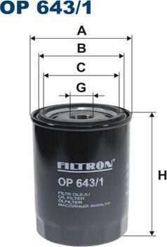 Filtron OP643/1 - Yağ filtri furqanavto.az