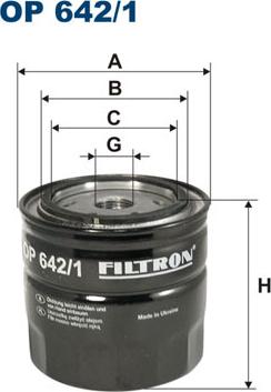 Filtron OP642/1 - Yağ filtri furqanavto.az