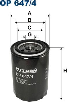 Filtron OP647/4 - Yağ filtri furqanavto.az