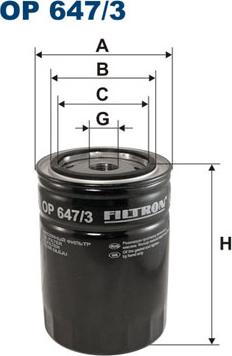 Filtron OP647/3 - Yağ filtri furqanavto.az