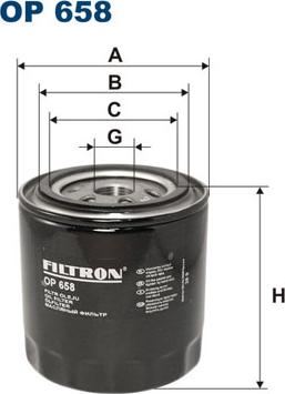 Filtron OP658 - Yağ filtri furqanavto.az