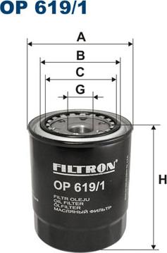 Filtron OP619/1 - Yağ filtri furqanavto.az