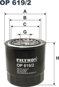 Filtron OP619/2 - Yağ filtri furqanavto.az