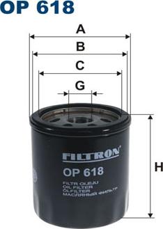 Filtron OP618 - Yağ filtri furqanavto.az