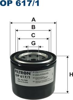 Filtron OP617/1 - Yağ filtri furqanavto.az