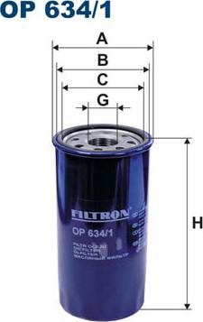 Filtron OP634/1 - Yağ filtri furqanavto.az