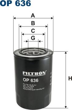 Filtron OP636 - Yağ filtri furqanavto.az