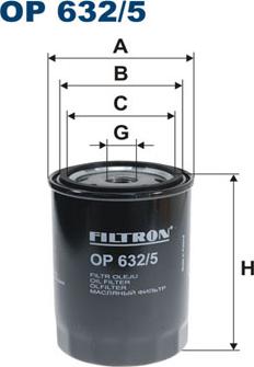 Filtron OP632/5 - Yağ filtri furqanavto.az