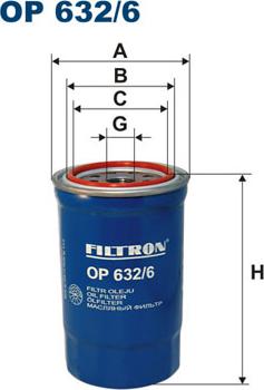 Filtron OP632/6 - Yağ filtri furqanavto.az