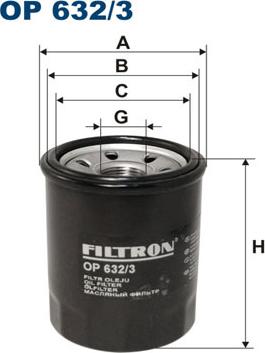 Filtron OP632/3 - Yağ filtri furqanavto.az
