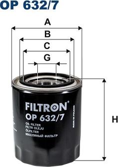 Filtron OP632/7 - Yağ filtri furqanavto.az