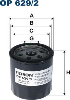 Filtron OP629/2 - Yağ filtri furqanavto.az