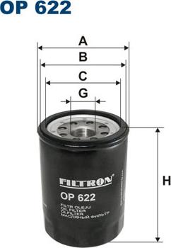 Filtron OP622 - Yağ filtri furqanavto.az
