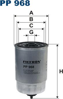 Filtron PP968 - Yanacaq filtri furqanavto.az