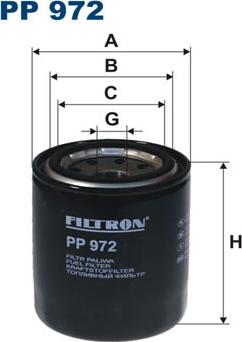 Filtron PP972 - Yanacaq filtri furqanavto.az