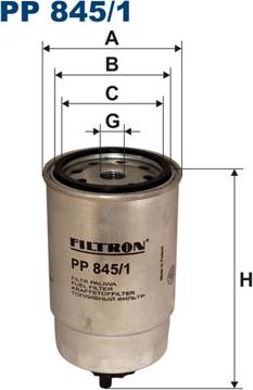 Filtron PP845/1 - Yanacaq filtri furqanavto.az