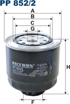 Filtron PP852/2 - Yanacaq filtri furqanavto.az