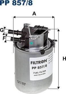 Filtron PP857/8 - Yanacaq filtri furqanavto.az