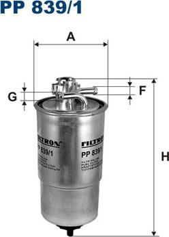 Filtron PP839/1 - Yanacaq filtri furqanavto.az