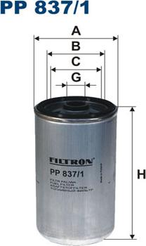 Filtron PP837/1 - Yanacaq filtri furqanavto.az